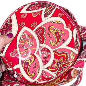 Vera Bradley Rosy Posies Sweetheart Patent Mini Bag